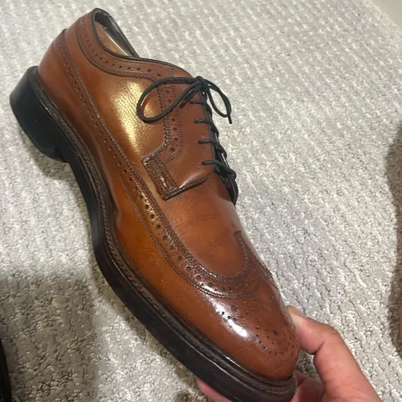 Florsheim Imperial 93602 Long Wing Bluchers Light Brown V-Cleat Size 9 3E