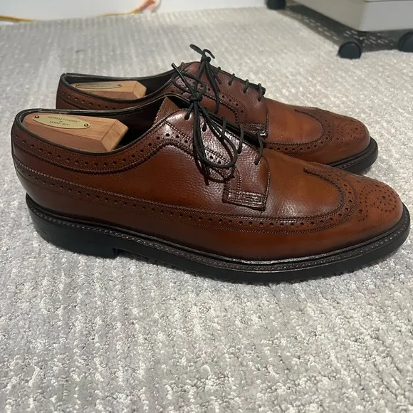 Florsheim Imperial 93602 Long Wing Bluchers Light Brown V-Cleat Size 9 3E