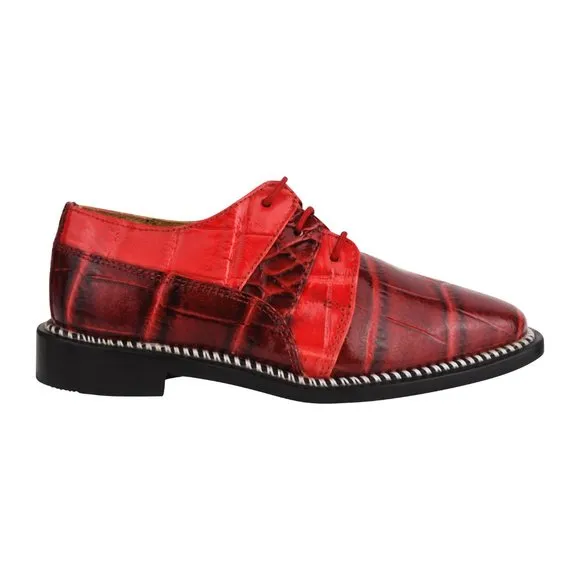 Fluky Leather Oxford Style Dress Shoes