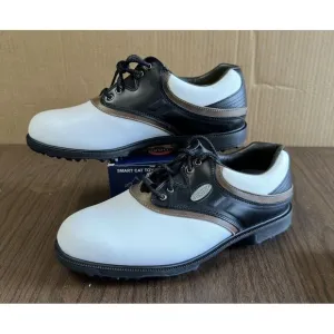 Footjoy Ecomfort Size 7 XW Black Brown White‎ Golf Shoes New 57751 Leather