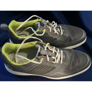 FootJoy FJ Mens Fury Size Size 11Gray‎ Green Leather Spiked Golf Shoes (b7#63