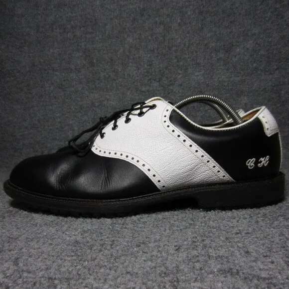Footjoy Icon Spikeless Golf Shoes Mens Size 11 White Black Classic