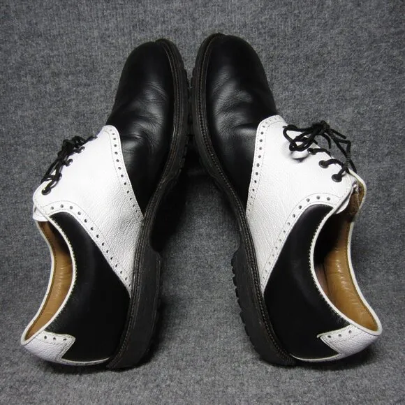 Footjoy Icon Spikeless Golf Shoes Mens Size 11 White Black Classic