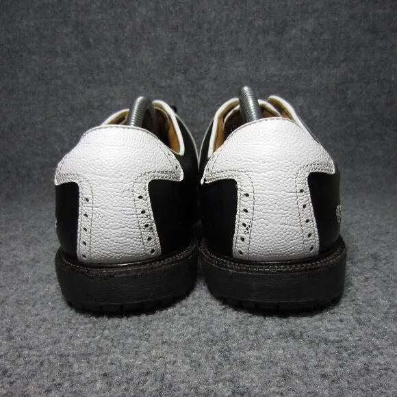 Footjoy Icon Spikeless Golf Shoes Mens Size 11 White Black Classic