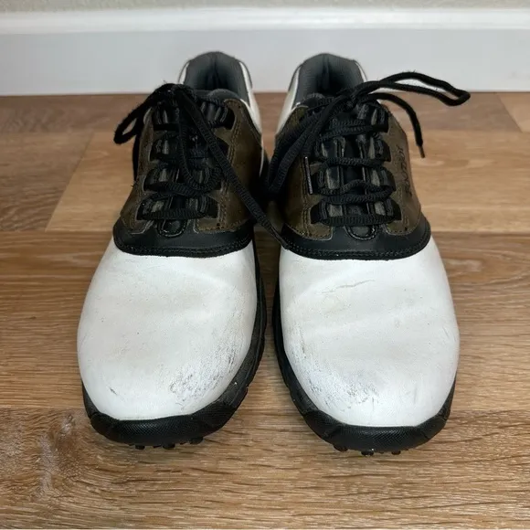 Footjoy Men's Size 8.5 Leather Colorblock Pattern Golf Shoes