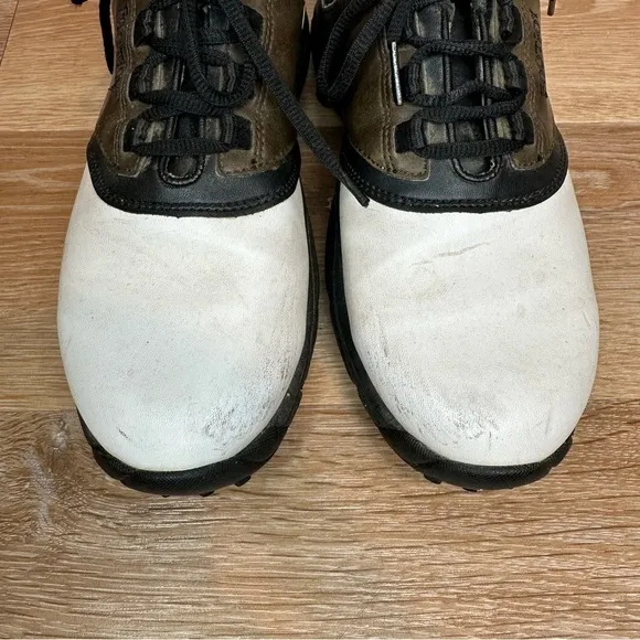 Footjoy Men's Size 8.5 Leather Colorblock Pattern Golf Shoes