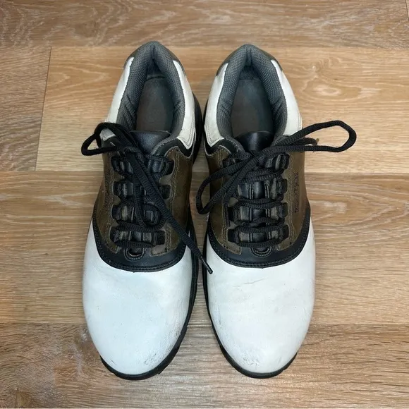 Footjoy Men's Size 8.5 Leather Colorblock Pattern Golf Shoes