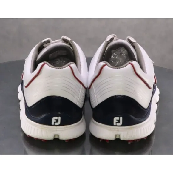 FootJoy Pro SL Men's Spikeless Golf Shoes Size 10.5 Leather White 53269