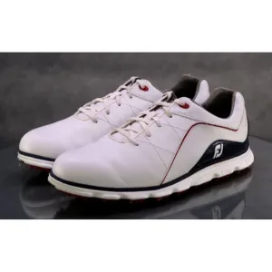 FootJoy Pro SL Men's Spikeless Golf Shoes Size 10.5 Leather White 53269
