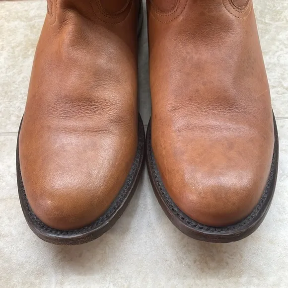 Forastero Men Boots Leather Texas Cowboy Made In Mexico Brown Size 8.5