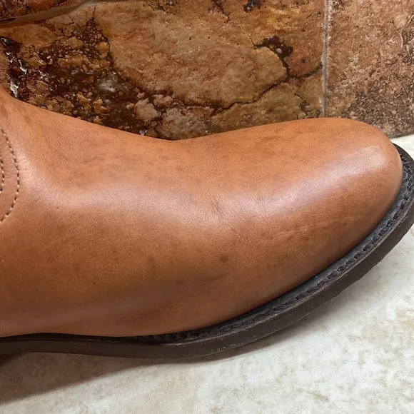 Forastero Men Boots Leather Texas Cowboy Made In Mexico Brown Size 8.5