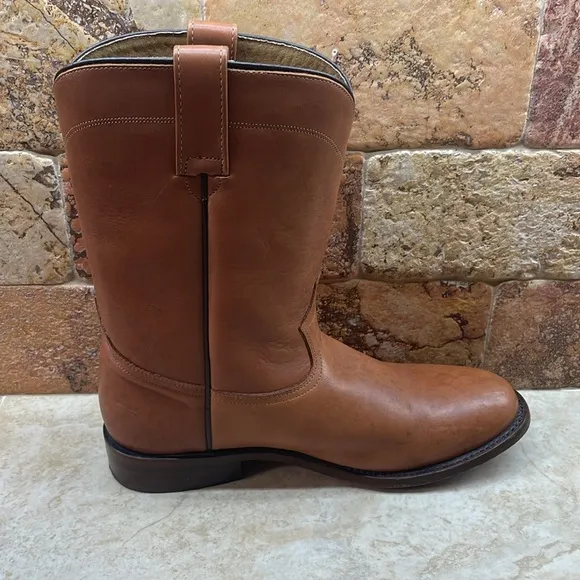 Forastero Men Boots Leather Texas Cowboy Made In Mexico Brown Size 8.5