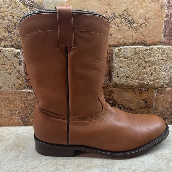 Forastero Men Boots Leather Texas Cowboy Made In Mexico Brown Size 8.5