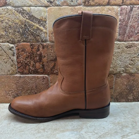 Forastero Men Boots Leather Texas Cowboy Made In Mexico Brown Size 8.5