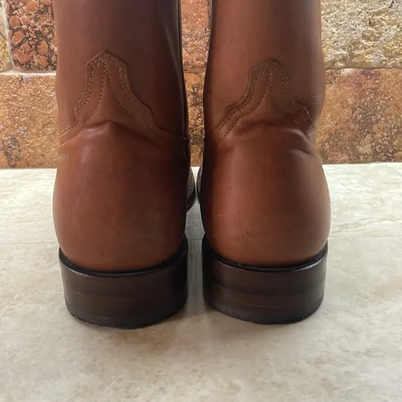 Forastero Men Boots Leather Texas Cowboy Made In Mexico Brown Size 8.5
