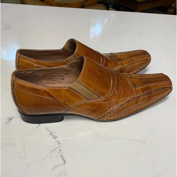 Fratelli Select Leather Square Toe Dress Shoes Men’s Size 10M