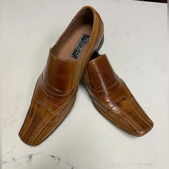 Fratelli Select Leather Square Toe Dress Shoes Men’s Size 10M