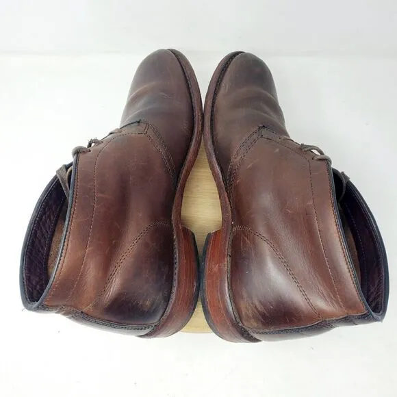 Frye Boots Mens 11.5 Walter Brown Chukka Lace Up Ankle Classic Shoes USA