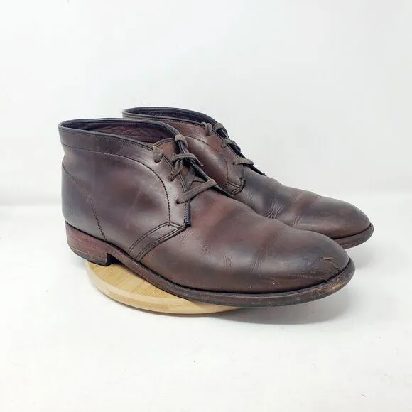Frye Boots Mens 11.5 Walter Brown Chukka Lace Up Ankle Classic Shoes USA