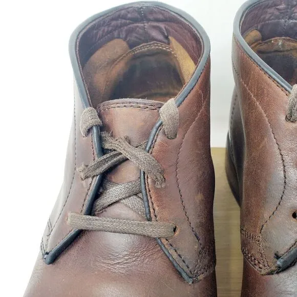 Frye Boots Mens 11.5 Walter Brown Chukka Lace Up Ankle Classic Shoes USA