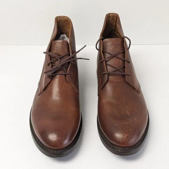 Frye Bowery Chukka Boots, Cognac Leather, Men's 10.5 M