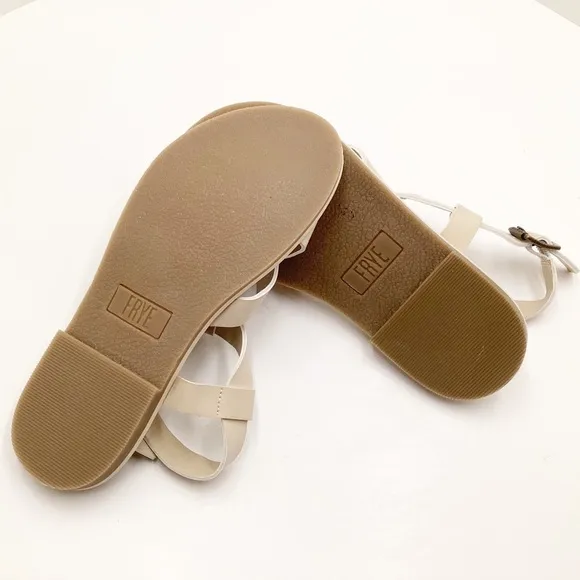 🆕{Frye} Haylee Brass Harness &amp; Studded Sandals