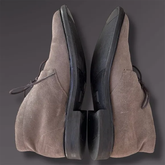 Frye Men Bowery Chukka Shoes 10 D 3480087 GRY High Rise Suede Boots EXCELLENT