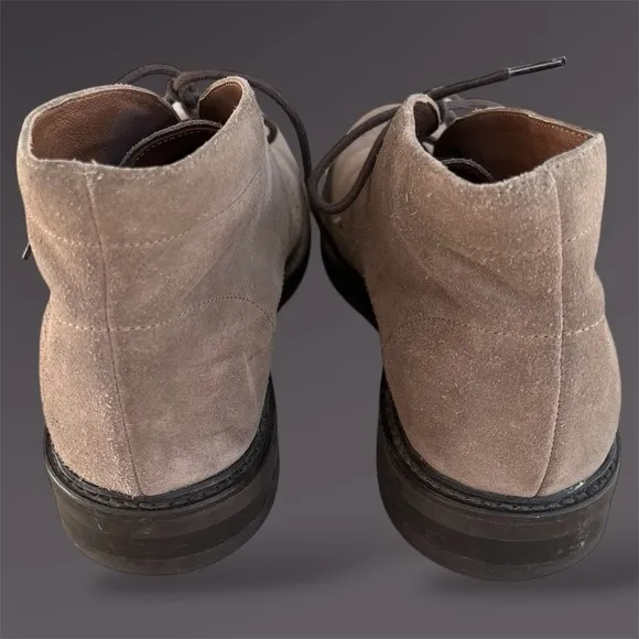 Frye Men Bowery Chukka Shoes 10 D 3480087 GRY High Rise Suede Boots EXCELLENT