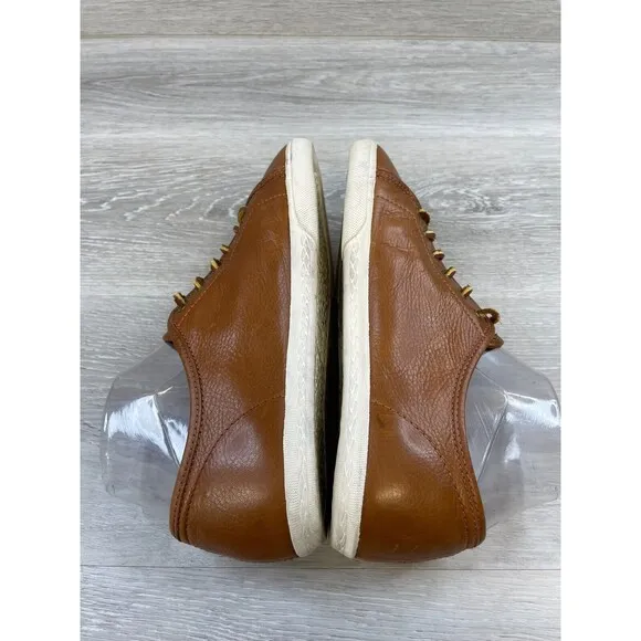 Frye Mindy Low-SVL 3471126 Women's US 9M Brown Leather Skateboard Sneaker Shoes