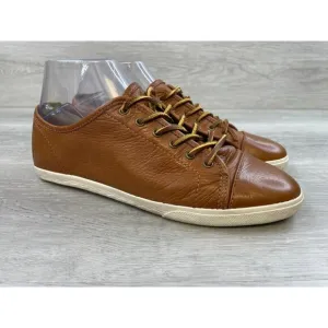 Frye Mindy Low-SVL 3471126 Women's US 9M Brown Leather Skateboard Sneaker Shoes