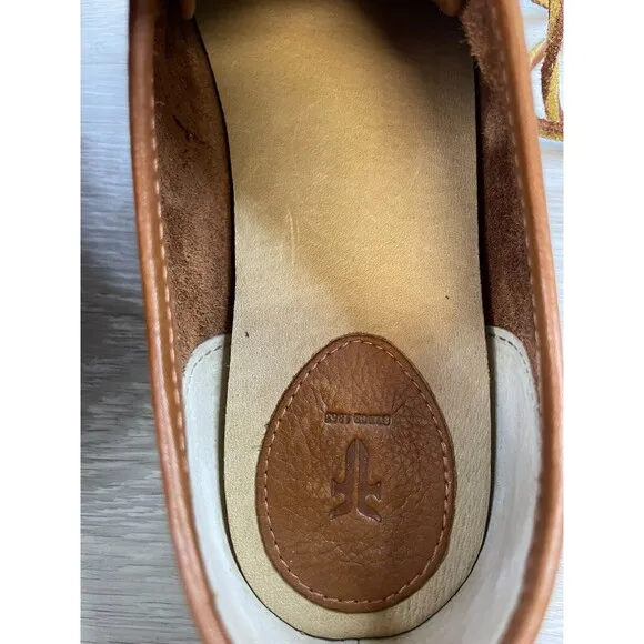 Frye Mindy Low-SVL 3471126 Women's US 9M Brown Leather Skateboard Sneaker Shoes