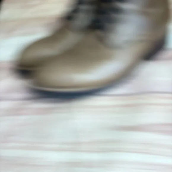 Frye Ryan Lug Midlace 81112 Men 10.5 Tan Brown Canvas Lace Up Casual Dress Boots