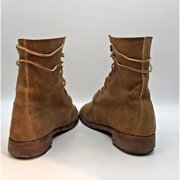 Fugawee Hi Low Trekker Leather Colonial Boot Men 10EE Re-enactment Militia Shoe