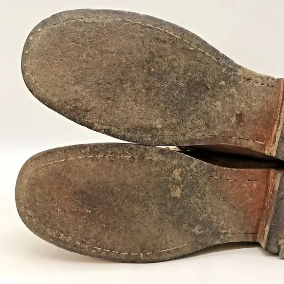 Fugawee Hi Low Trekker Leather Colonial Boot Men 10EE Re-enactment Militia Shoe