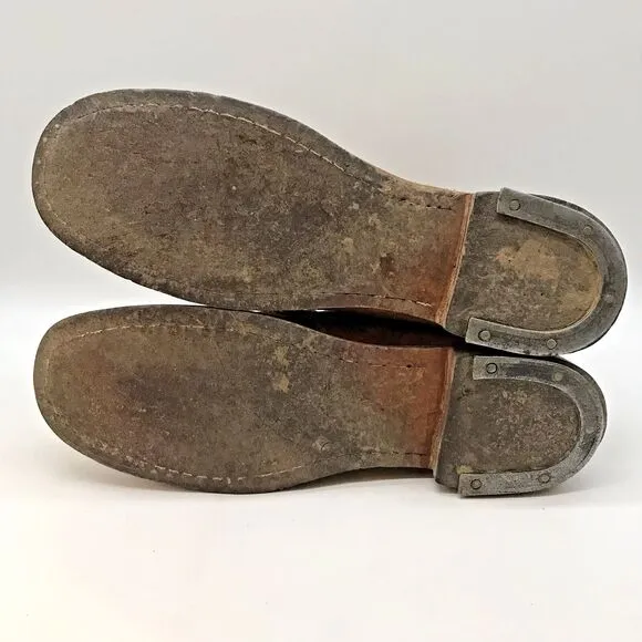 Fugawee Hi Low Trekker Leather Colonial Boot Men 10EE Re-enactment Militia Shoe