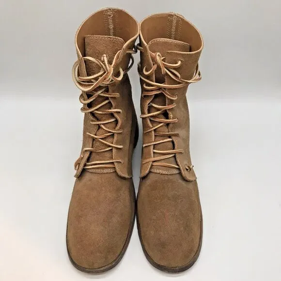 Fugawee Hi Low Trekker Leather Colonial Boot Men 10EE Re-enactment Militia Shoe