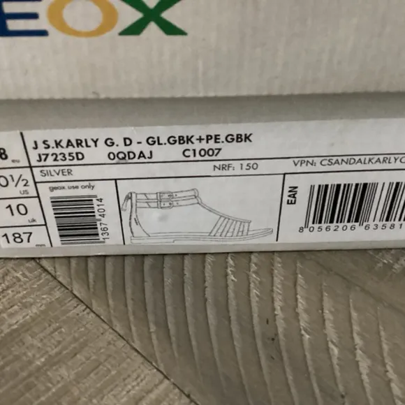 GEOX Kids' Karly Sandal, size 10.5US / 28EU