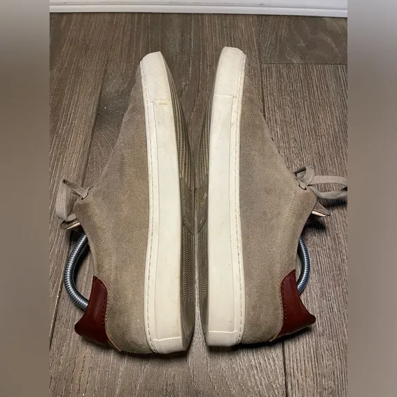 GOOD MAN Brand London Legend Sneakers Size 13 Taupe Suede Made In Italy