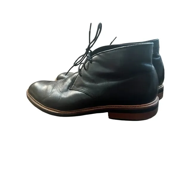Gordon Rush Men's Chukka Boots Black Leather Lace Up Ankle Boots Size 10