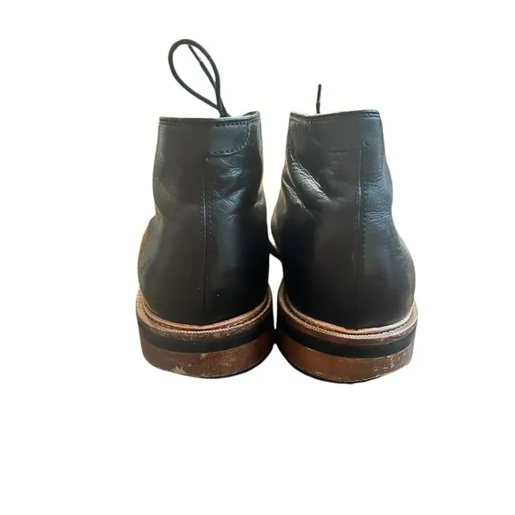 Gordon Rush Men's Chukka Boots Black Leather Lace Up Ankle Boots Size 10