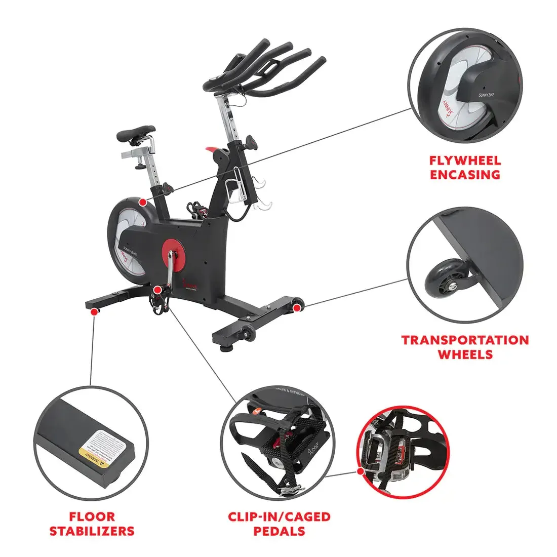 GP Pro Sun Kinetic Rear Flywheel Drive Indoor Cycling Bike - Lifetime warranty*