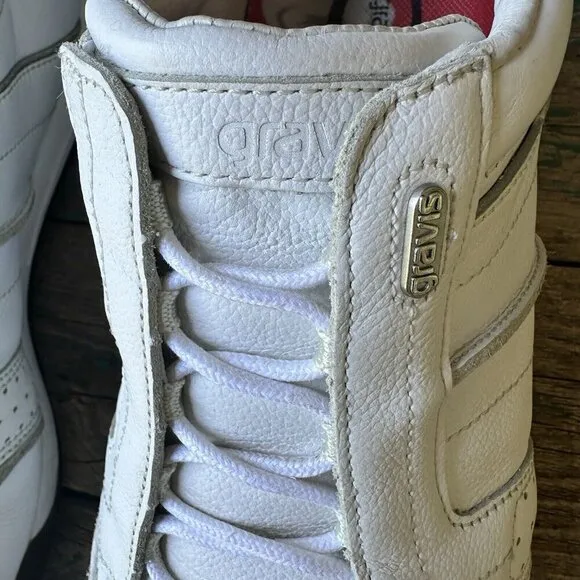 Gravis Skate Skateboarding Shoes Leather BETA-G White Men's US Size 11.5 Rare
