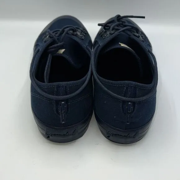 GROUNDED PEOPLE Navy Blue Campinas Vegan Lo Top Sneaker-12 NEW!