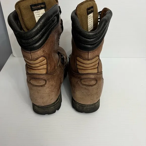 Guide Gear Men's Insulated with Brown Leather Heavy Work Boots Size 13EE