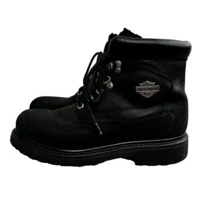 Harley Davidson Biker Boots size 8.5 Men Suede Leather Hiking Shoe Motorcycle