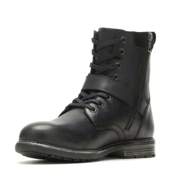 Harley-Davidson Men Size 11 Hicklyn Strap 6.75&quot; Motorcycle Boot Black D96276 NEW