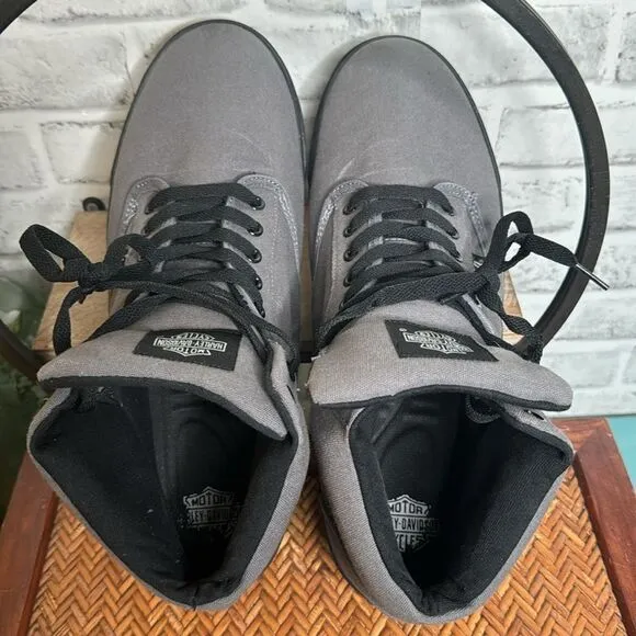 Harley Davidson Men's Wrenford Shoes - Grey Size 13
