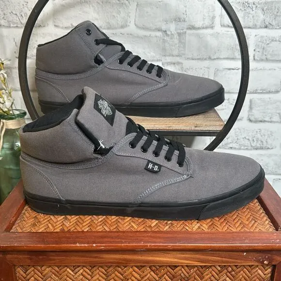 Harley Davidson Men's Wrenford Shoes - Grey Size 13