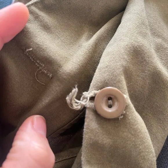 Haryln utility coat olive green size large
