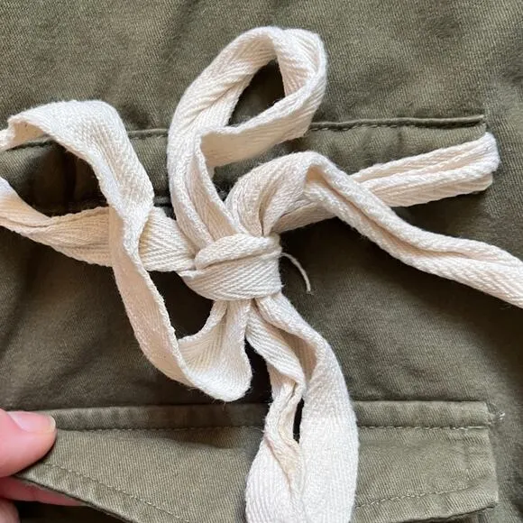 Haryln utility coat olive green size large